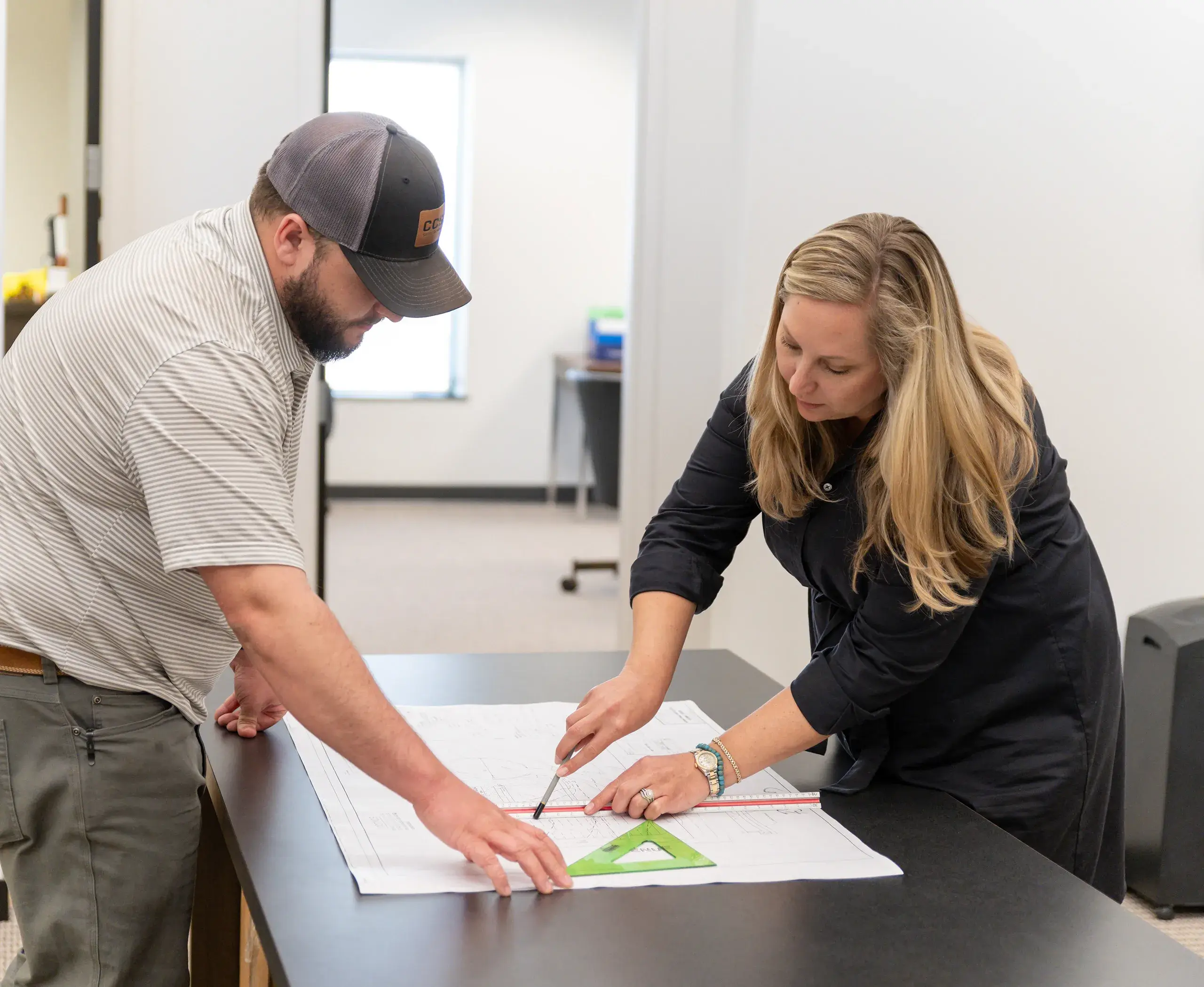 Team preparing project plans