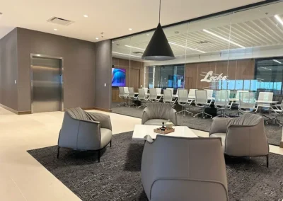 Interior seating area