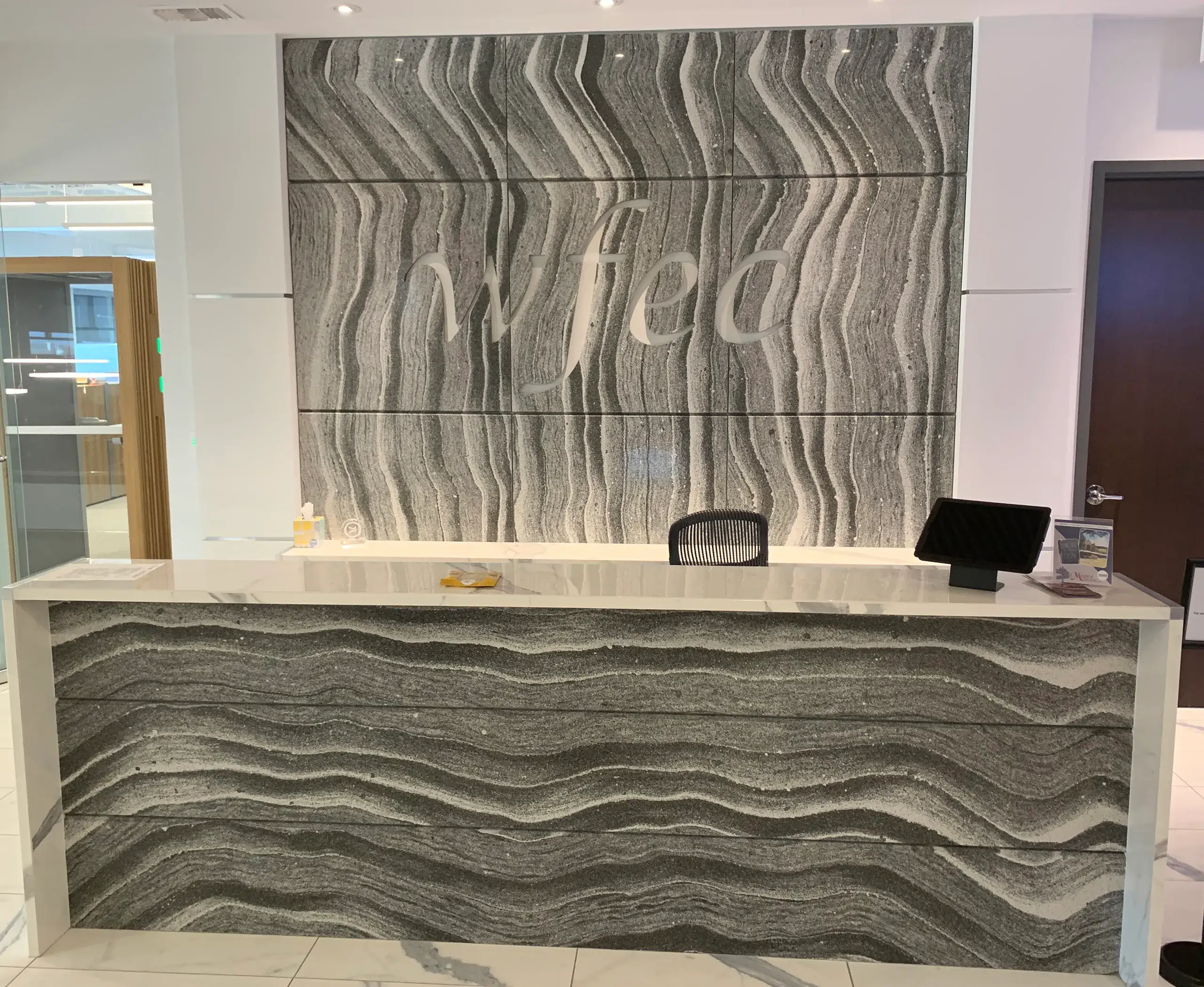 Office reception area